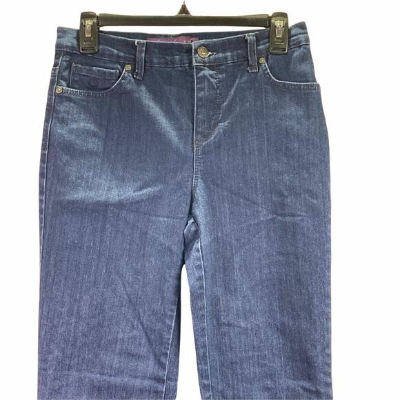 Gloria Vanderbilt Blue Denim Amanda Jeans Size 4P - Picture 3 of 12